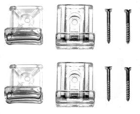 Sol set 4 spiegklem verchr