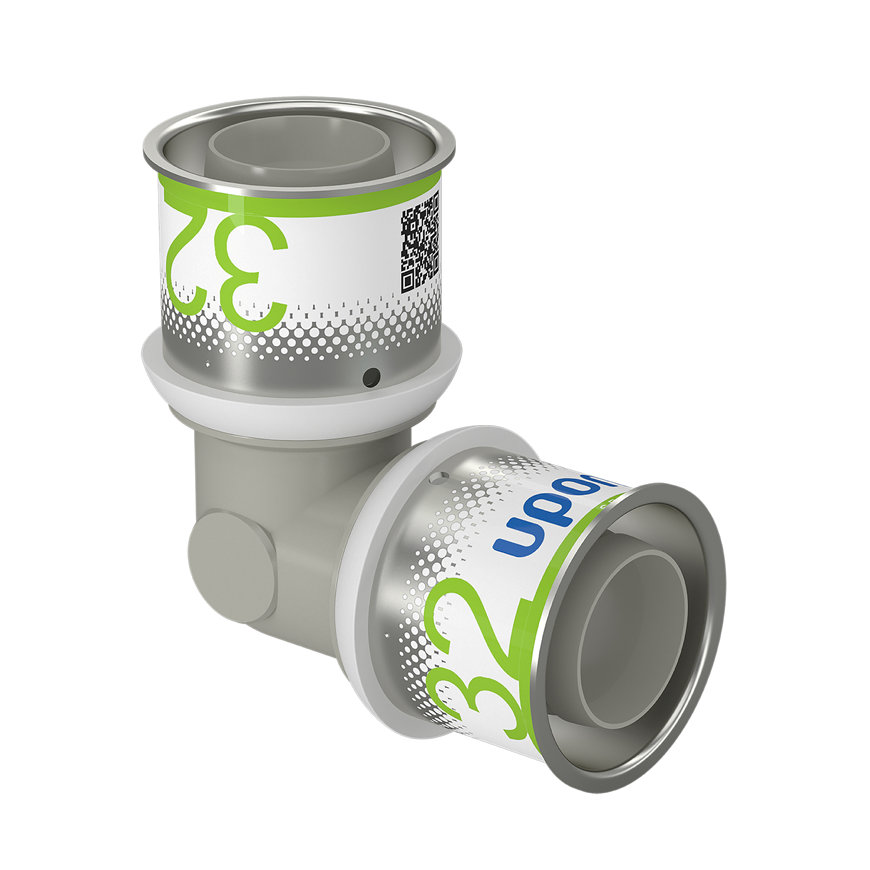 Uponor Kunststof PPSU Knie Koppeling 32x32