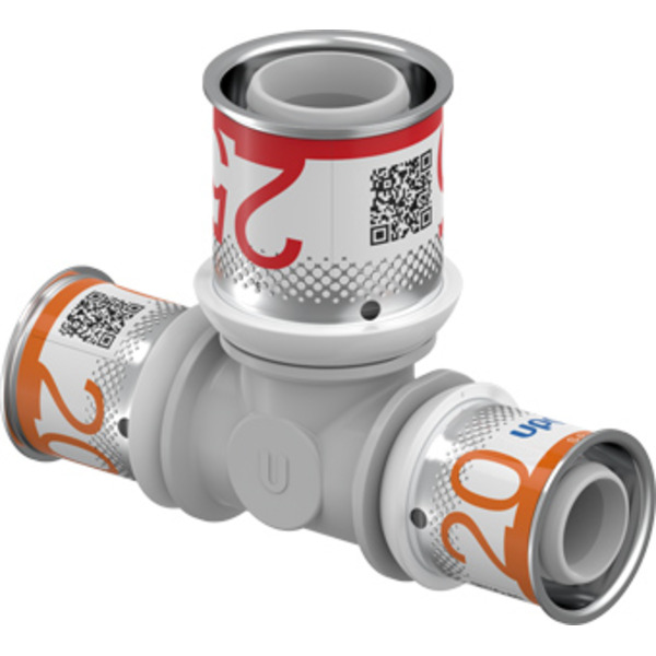 Uponor Kunststof PPSU T Koppeling 20x25x20