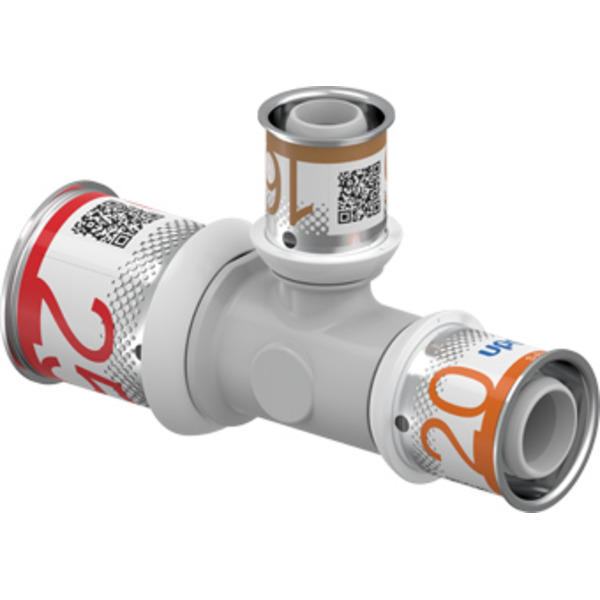 Uponor Kunststof PPSU T Koppeling 25x16x20