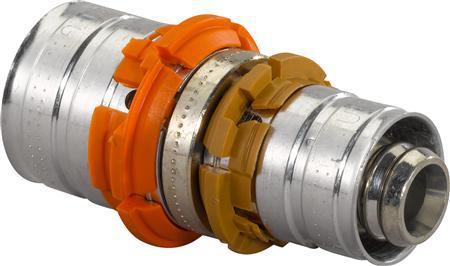 Uponor S-Press Verloopkoppeling 18x16 Messing