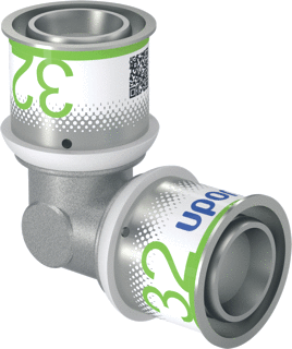 Uponor S-Press Plus Knie Perskoppeling 32mm