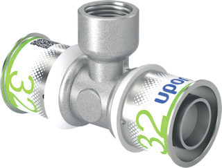 Uponor S-Press Plus T-Stuk 32x1/2x32mm Binnendraad