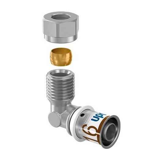 Uponor S-Press Plus Haaks Puntstuk 16 x 3/8 (10mm)