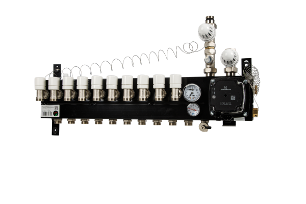 VTE Slim Stadsverdeler 10- Groeps Met Grundfos UPM3  A-Label Pomp