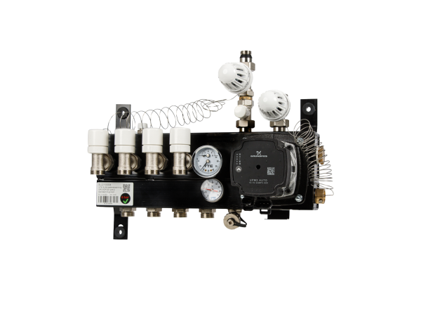 VTE Slim Stadsverdeler 5- Groeps Met Grundfos UPM3  A-Label Pomp