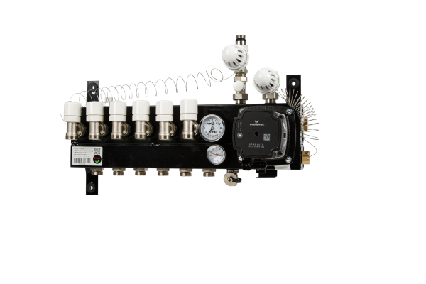VTE Slim Stadsverdeler 6- Groeps Met Grundfos UPM3  A-Label Pomp