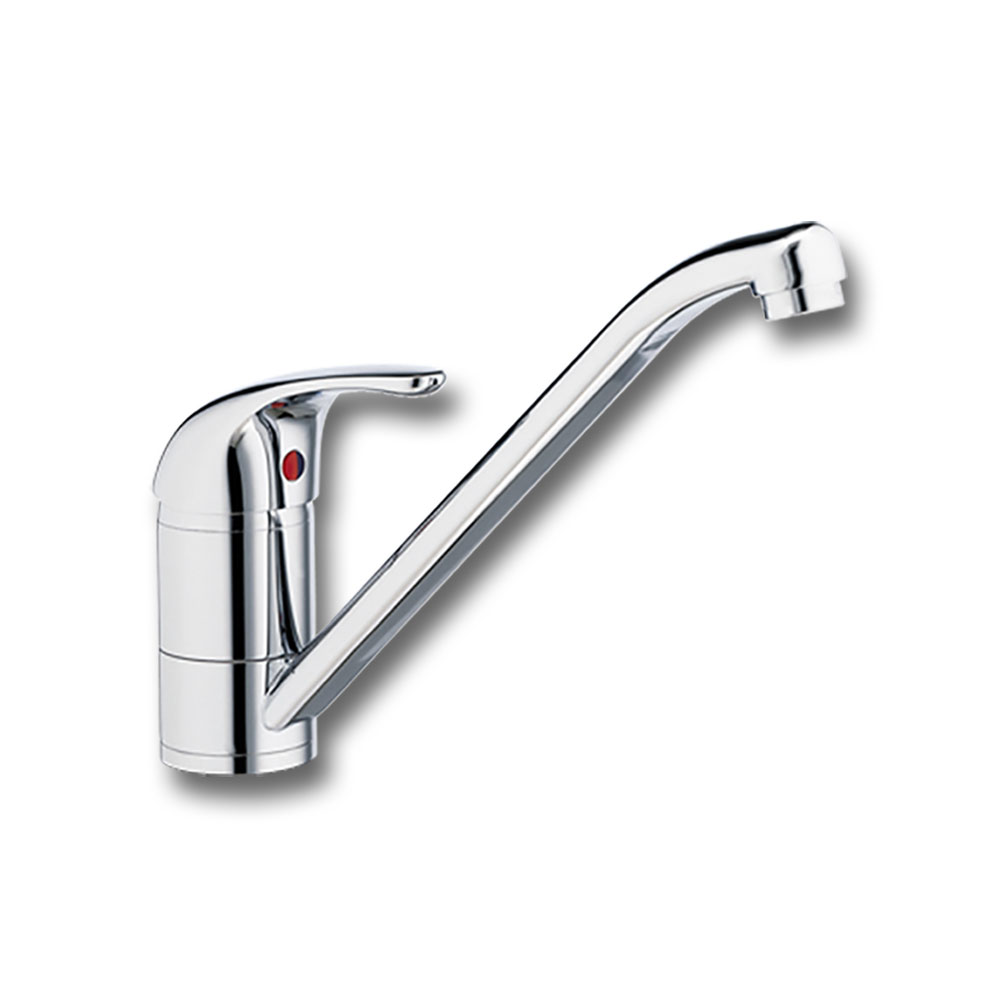 Keukenmengkraan Eengreeps Chroom