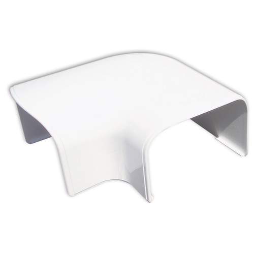 Optima Leidinggoot Platte Bocht CP75 RAL9010