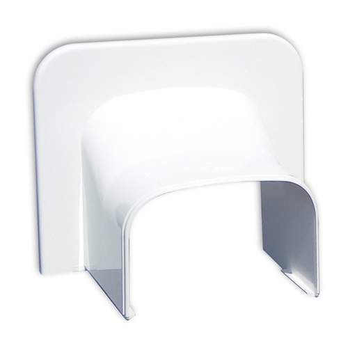 Optima Leidinggoot Eindstuk Plafond/Wand TA75 RAL9010