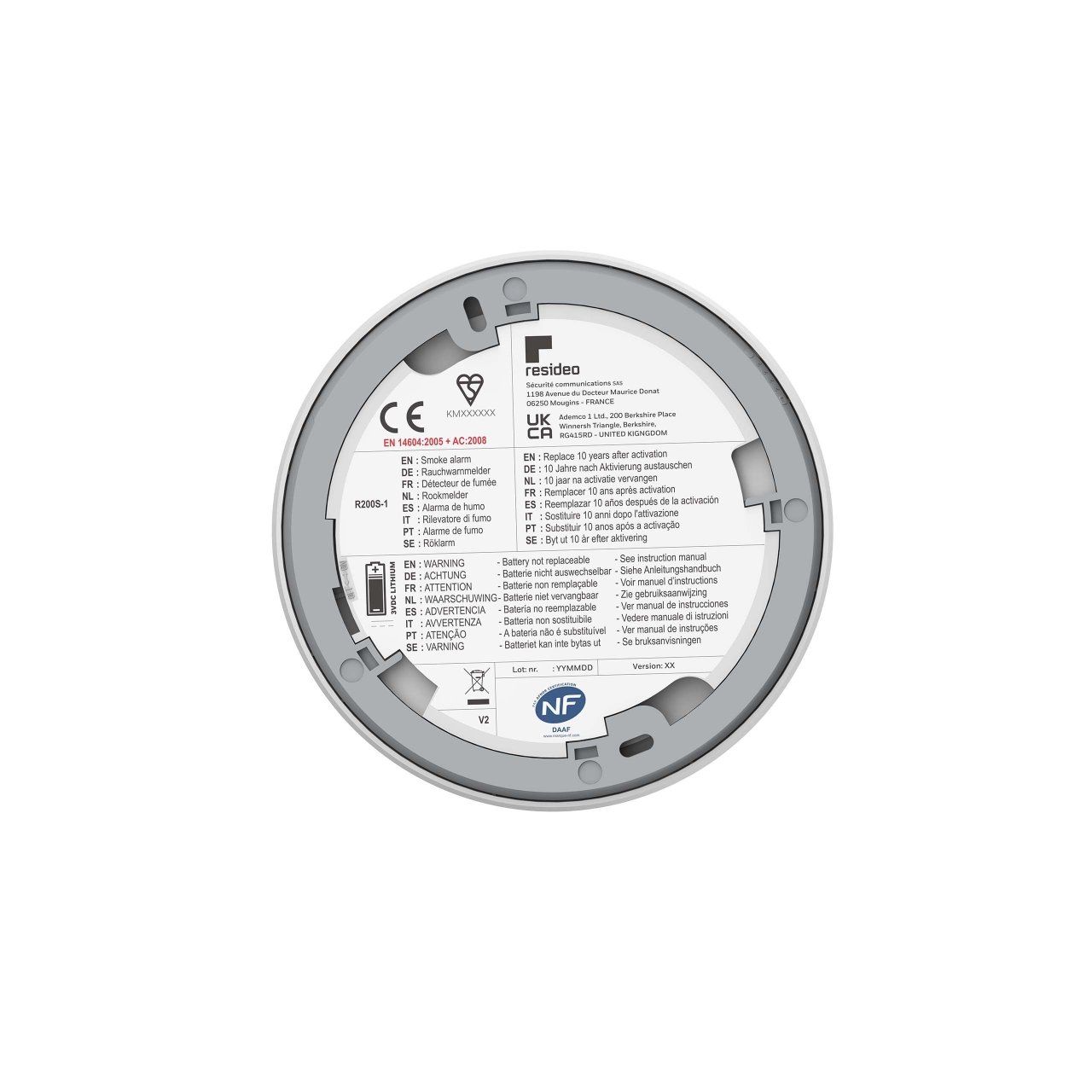 Honeywell Home R200S-1 Optische Rookmelder - Afbeelding 3