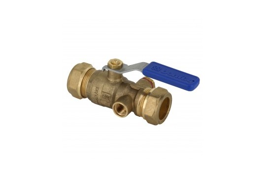 Kogelstopkraan 35mm + Vertragingshendel