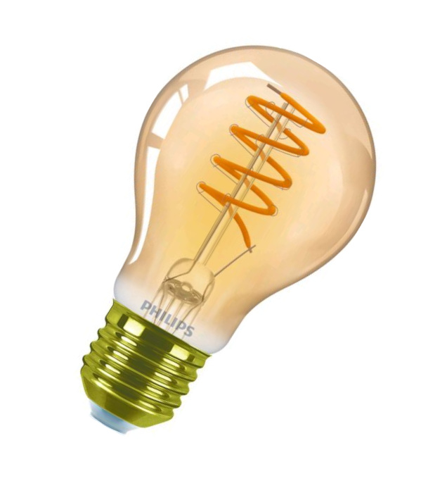 Philips LED Bulb 4 Watt (25 Watt) E27 Dimbaar 2700K Gold