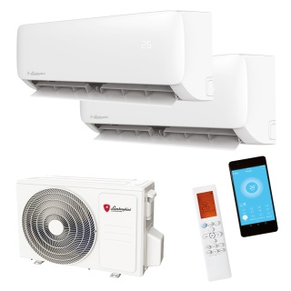 Lamborghini Smeraldo Multi Split 2x 2.8kW Airco - Koelen & Verwarmen - WiFi