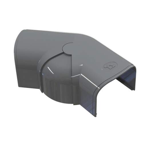 Optima Leidinggoot Platte Bocht Verstelbaar CPS75 RAL7016