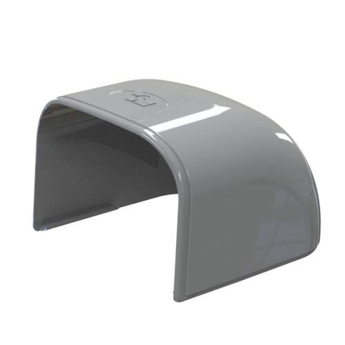 Optima Leidinggoot Eindkap TC75 RAL7016