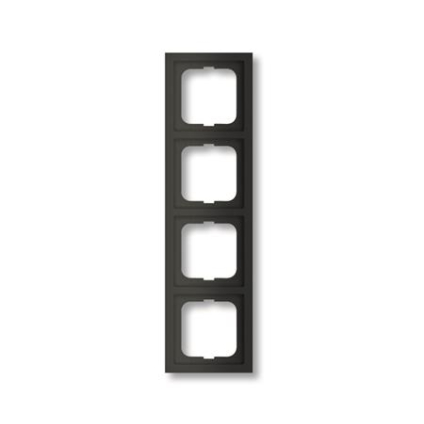 Busch-Jaeger Future Linear Afdekraam 4V Mat Zwart