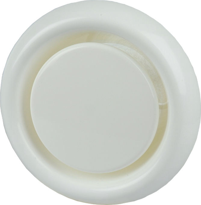 Itho Ventilatieventiel 125mm Wit Klemveer