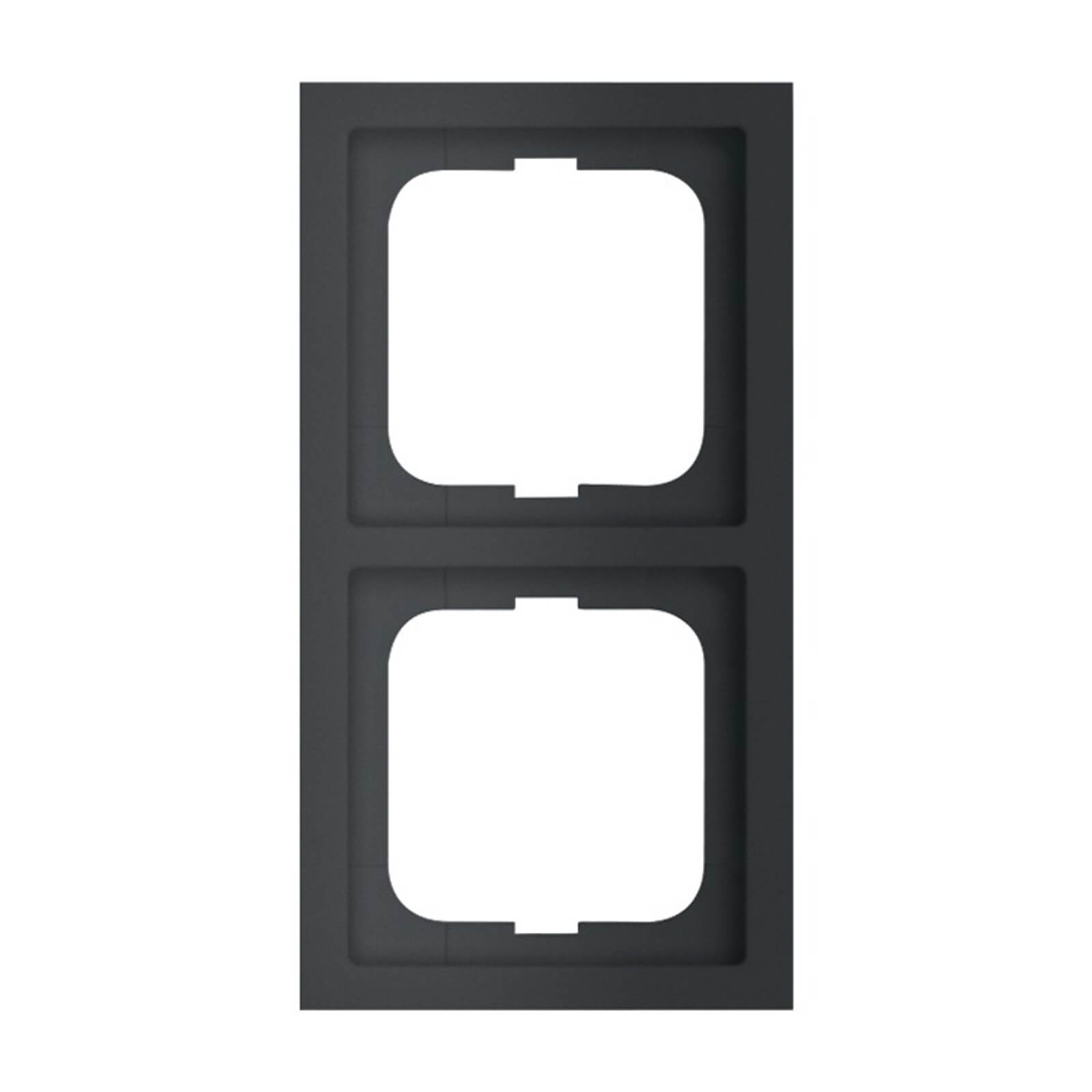 Busch-Jaeger Future Linear Afdekraam 2V Mat Zwart