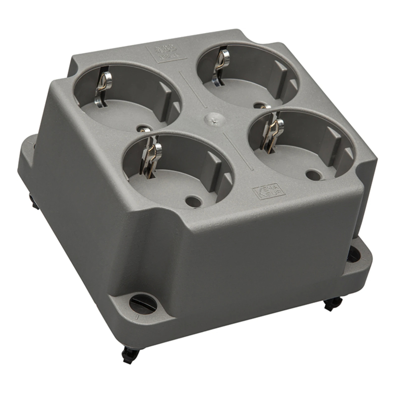 ABB Deksel 4V WCD + Randaarde 3640W4 S