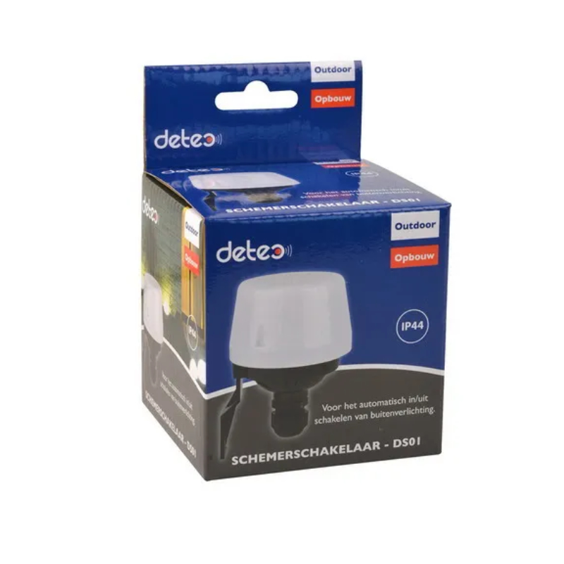 Detec Schemerschakelaar DS01 Outdoor Zwart