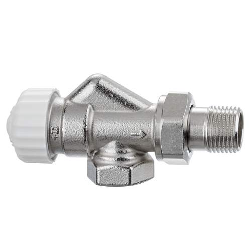 Heimeier V-exact II Thermostaatkraan Haaks Verkeerd 1/2 Verkort