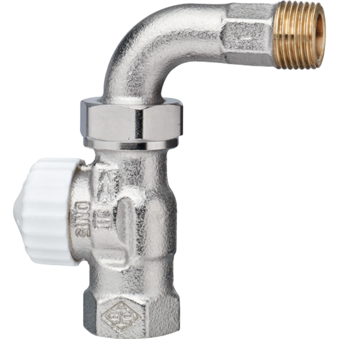 Heimeier V-exact II Thermostaatkraan Recht + Bocht 1/2