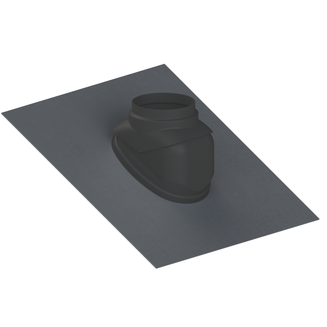 Cox Geelen Loodpan Dakdoorvoer 125 (Skyline/Econext) Excl. Glijschaal