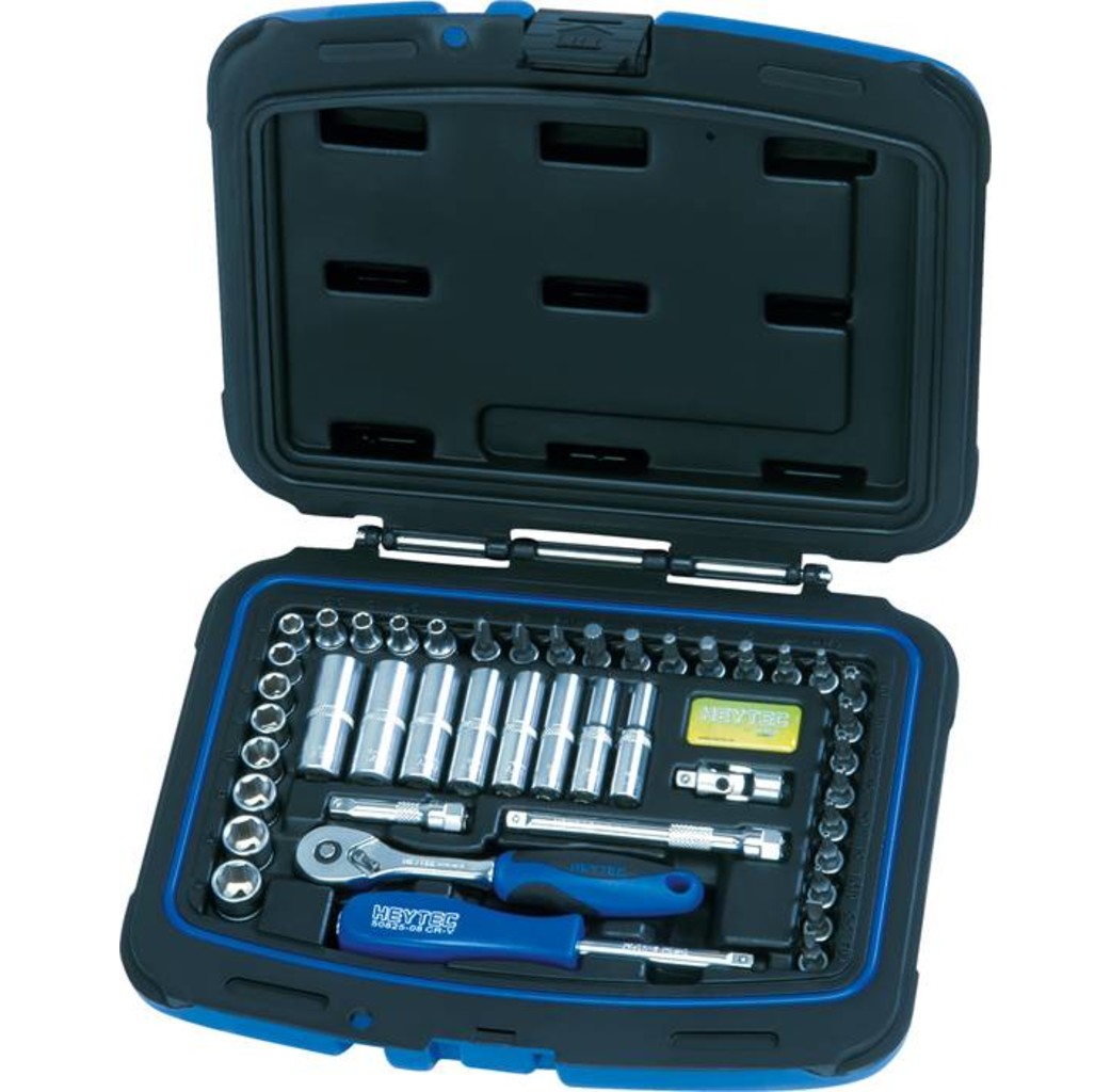 HEYTEC Dopsleutelset 1/4 - 44 Delig 50825-3015