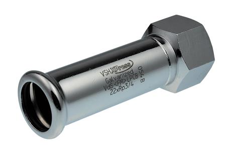 Vsh xpress overschuifkop staal 22x1/2