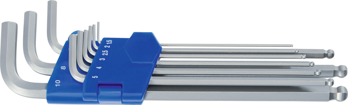 HEYTEC Kogelkop Stiftsleutel Set Lang 9-Delig 5081344-9