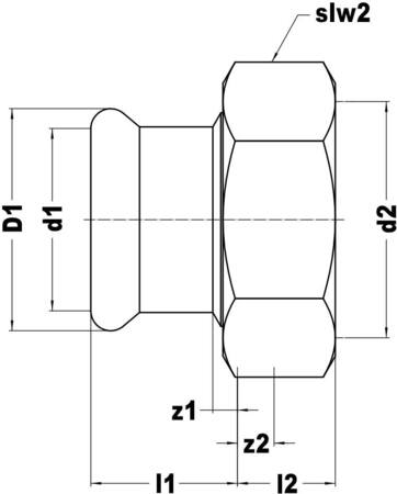 Vsh xpress c staartstuk 15x3/4 6208169 - Afbeelding 2