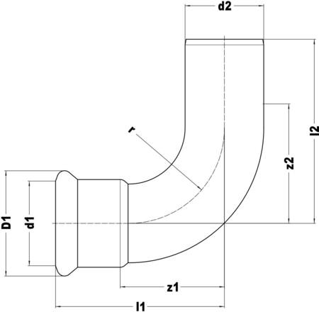 Vsh xpress s insteekbocht 15 90 6190349 - Afbeelding 2