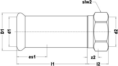 Xpress rvs overschkop 28x1/2bi