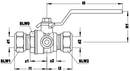 Vsh kogelkraan kiwa 28 knel+aft 0504724 - Afbeelding 2