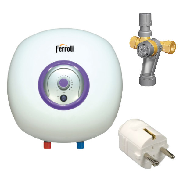 Ferroli Bravo SN10 keukenboiler 10 liter Onderaansluiting