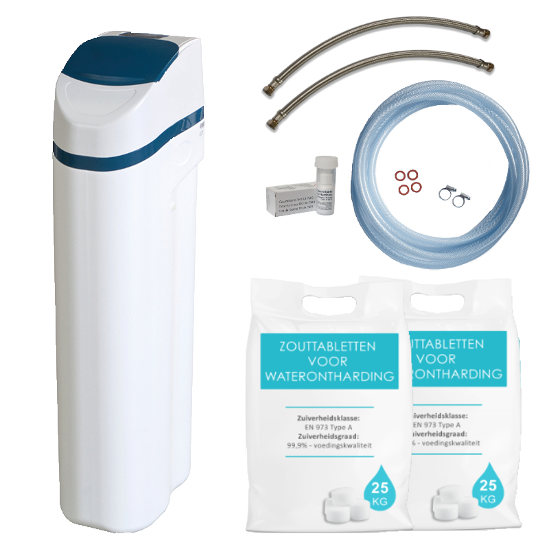 Waterontharder Aquanero 18 Liter (1-8 Personen) - Inclusief Aansluitset