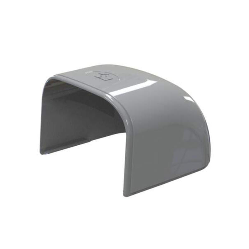 Optima Leidinggoot Eindkap TC135 RAL7016