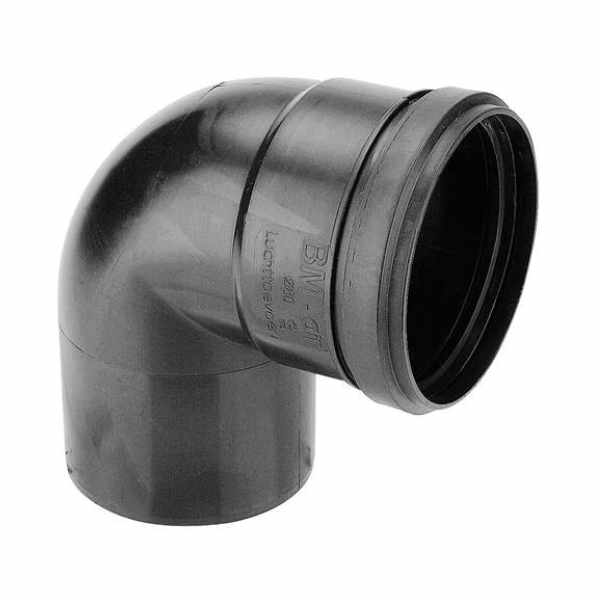 Burgerhout Luchttoevoer Twinline Air PP Bocht 90° 80MM