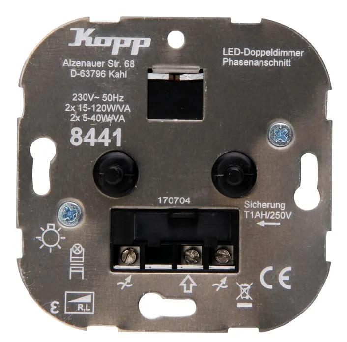 Kopp Duo Dimmer LED 2X 5-40W