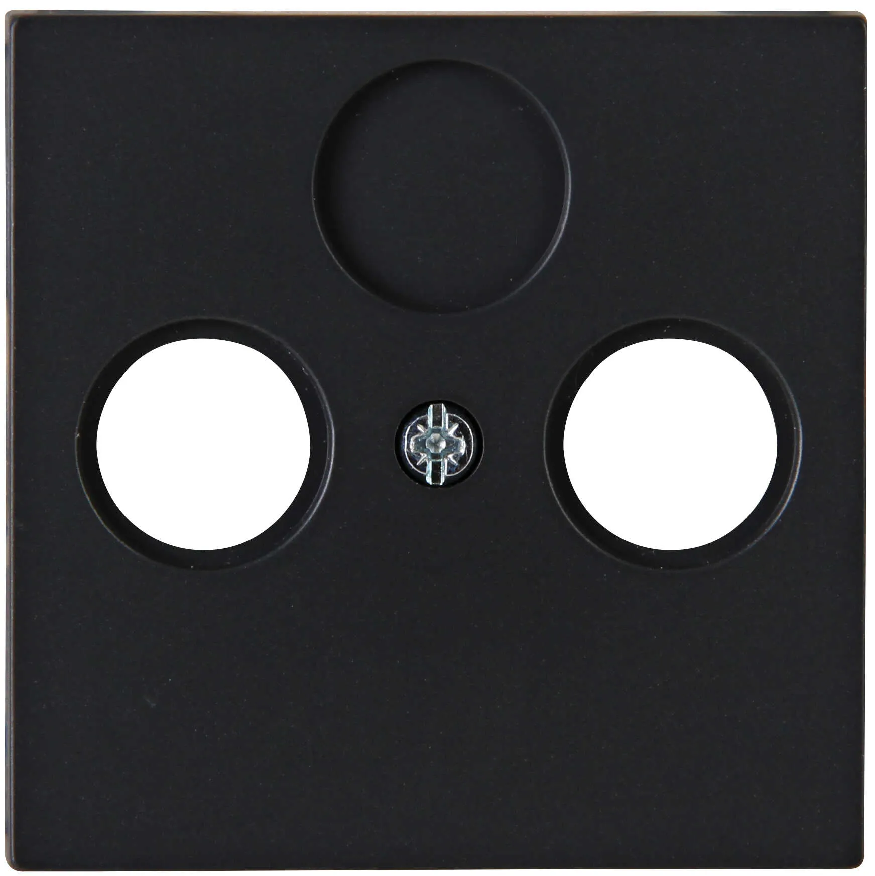 Kopp Centraalplaat Antenne/COAX HK07 Mat Zwart