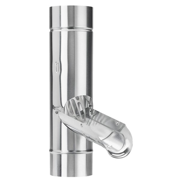 Regenwaterklep Zink Met RVS Bladvanger 80MM