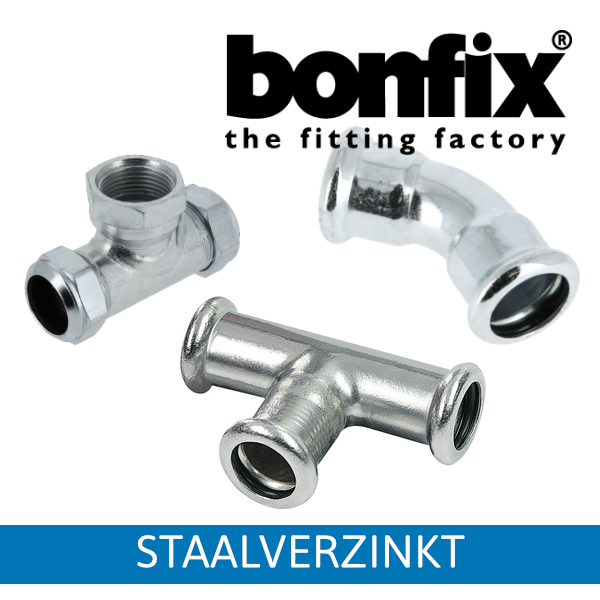 Pressfitting staalverzinkt