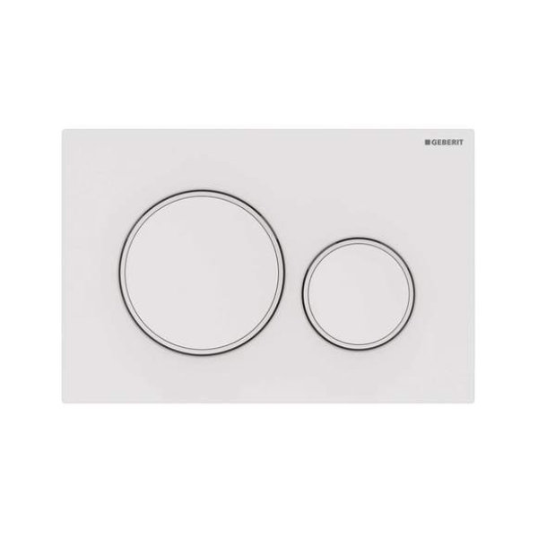 Geberit Bedieningspaneel Sigma20 Mat Wit Easy-To-Clean