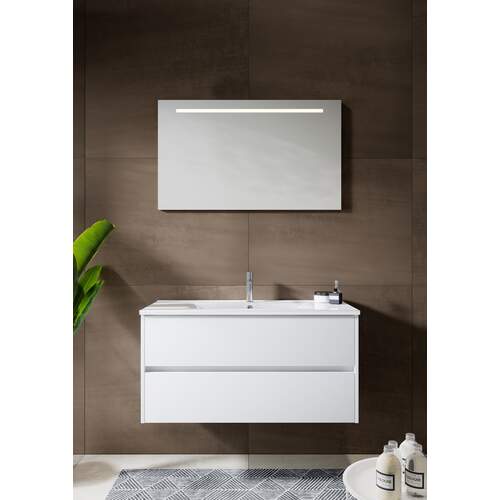 New Style Badkamermeubel Set Hoogglans Wit 100CM