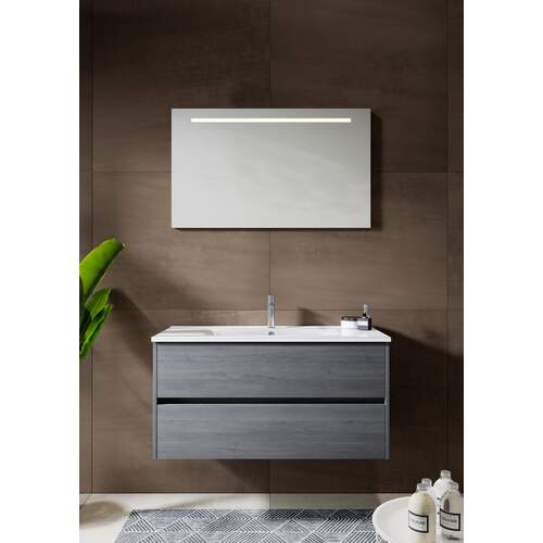 New Style Badkamermeubel Set Donker Eiken 100CM