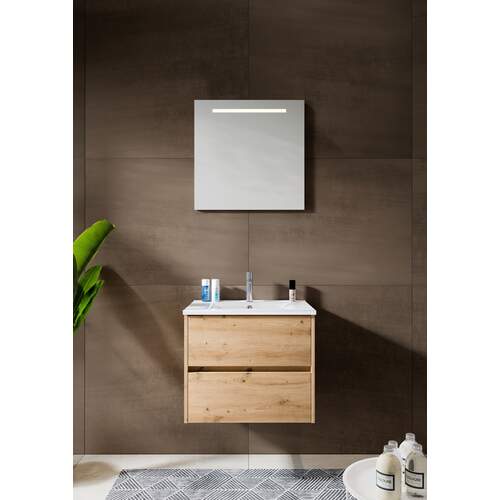 New Style Badkamermeubel Set Naturel Eiken 60CM