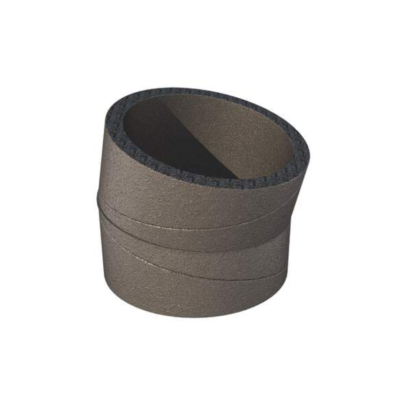 Ubbink Aerfoam Geisoleerd EPE Bocht 15° 160MM Grijs