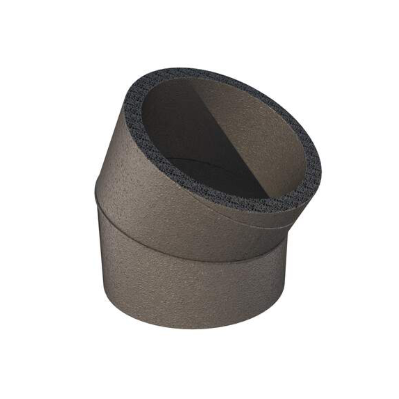 Ubbink Aerfoam Geisoleerd EPE Bocht 30° 160MM Grijs