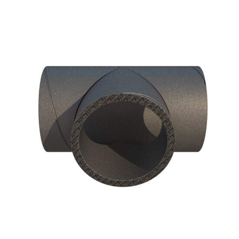 Ubbink Aerfoam Geisoleerd EPE T-Stuk 90° 125MM Grijs